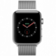 Apple Watch Series 3 boîtier en acier inoxydable argent de 38mm avec Bracelet Milanais