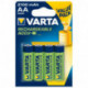 Varta 4 piles rechargeables 2100mAh 1,2V AA (lot de 2)