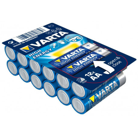 Varta Alkaline High Energy 12 piles 1,5V AA (lot de 2)