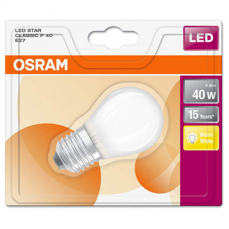 Osram ampoule LED Star Classic E27 4W (40W) blanc chaud (lot de 2)