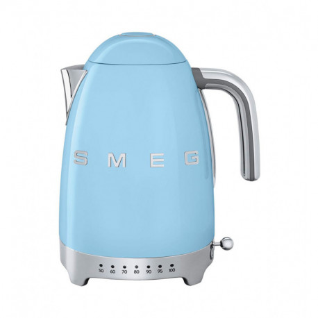 Smeg Bouilloire Température Réglable Bleu Azur 2400W 1,7L KLF04PBEU