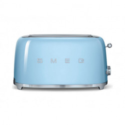 Smeg Grille-Pain Bleu Azur 1500W 4 Tranches TSF02CREU