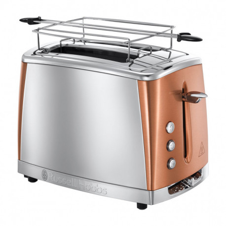 Russell Hobbs Toaster Luna Acier Cuivre 1550W 2 Tranches 24290-56