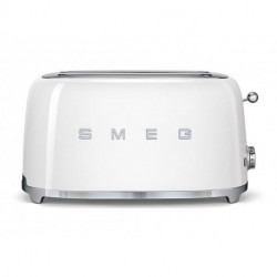 Smeg Grille-Pain Blanc 1500W 4 Tranches TSF02WHEU