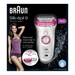 Braun Epilateur Électrique Silk-Epil Wet&Dry 9-521