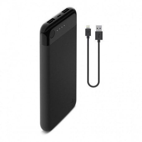 Belkin Batterie Externe Noir 5000 mAh Lightning + Câble