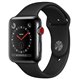 Apple Watch Series 3 boîtier en acier noir sidéral de 38mm avec Bracelet Sport noir Cellular