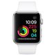 Apple Watch Série 1 (38mm) Boîtier en aluminium argent avec Bracelet Sport blanc