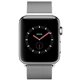 Apple Watch Series 3 boîtier en acier inoxydable argent de 38mm avec Bracelet Milanais