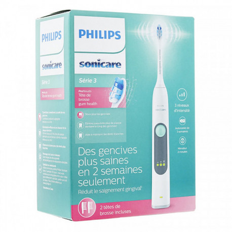 Philips Brosse à Dents Électrique Sonicare Série 3 Gris Blanc HX6612/26