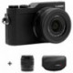 Panasonic Appareil Photo Hybride LUMIX GX800 Noir Objectif 12-32mm + Objectif 35-100mm + Sacoche