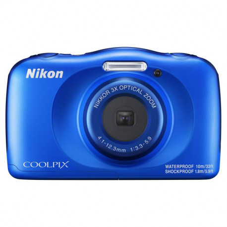 Nikon Appareil Photo Compact étanche Coolpix W150 Bleu + Sac à dos