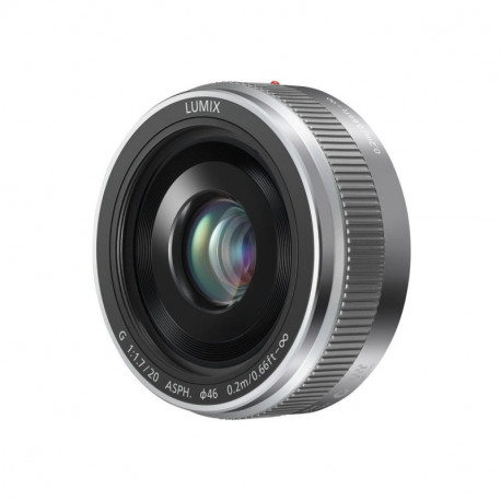 Panasonic Objectif pour Hybride 20mm f/1.7 II silver pour Lumix