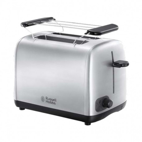 Russell Hobbs Grille Pain Adventure 850W 2 Fentes Acier Brossé Noir 24080-56