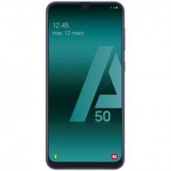 Samsung Smartphone Galaxy A50 128 Go 6.4 pouces Bleu 4G Double port nano Sim