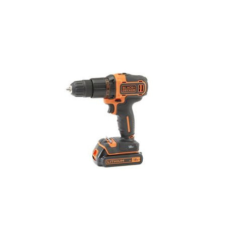 Black & Decker Perceuse à Percussion Sans Fil 18V - 2Ah BCD701D1K