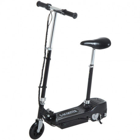 Homcom Trottinette patinette électrique 120 W pliable pour enfants avec frein à partir de 7 ans hauteur de guidon et selle régla