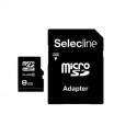 Selecline Micro SDHC - 8Go - adaptateur SD - Carte mémoire