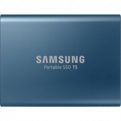 Samsung Disque SSD externe Portable SSD T5 500Go Bleu