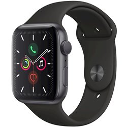 Apple Watch Series 5 GPS boîtier en aluminium gris sidéral de 40mm avec bracelet sport noir MWV82 (late 2019)