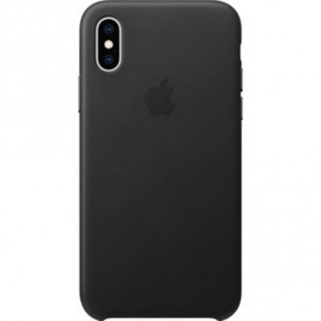 IPHONE XS LEATHER CASE BLACK