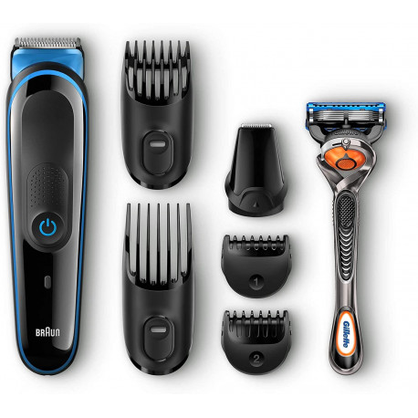 Braun Tondeuse Barbe Et Cheveux Noir Bleu MGK3045