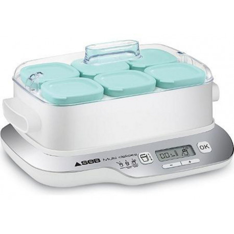 SEB Yaourtière Multi Delices Express Compact 6 Pots YG6571FR YG660100