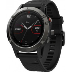 Garmin Montre Fénix 5 Premium Multisport GPS Gris/Noir 010-01688-11