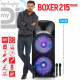 Mydeejay Enceinte sono BOXER-215LED-MAGIC