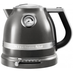 KitchenAid Bouilloire Température Réglable Gris Etain 2400W 1,5L 5KEK1522EMS