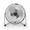 Nedis Metal Mini Fan 15cm Diameter USB Powered Chrome