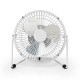 Nedis Metal Mini Fan 15cm Diameter USB Powered White