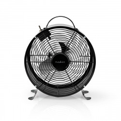 Nedis Ventilateur de Bureau Rétro Diamètre 25cm 2 Vitesses Noir