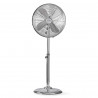 Nedis Ventilateur sur Pied en Métal Hauteur Réglable 40cm de Diamètre 3 Vitesses Chrome