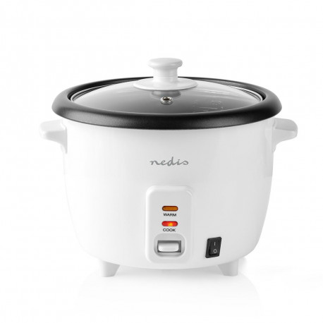 Nedis Cuiseur à Riz 400 W 1,0 L Blanc