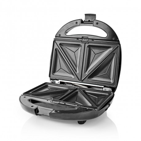 Nedis Gril Multifonction Sandwich/Gaufre/Gril 800 W Noir