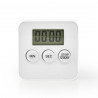 Nedis Minuteur de Cuisine Affichage Numérique Blanc