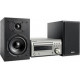 Denon Mini chaine hifi Chaîne HiFi D-M41 DAB Argent - Enceintes Noires