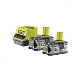 Ryobi Chargeur de batterie + 2 batteries Ryobi One+ 18V - 5Ah