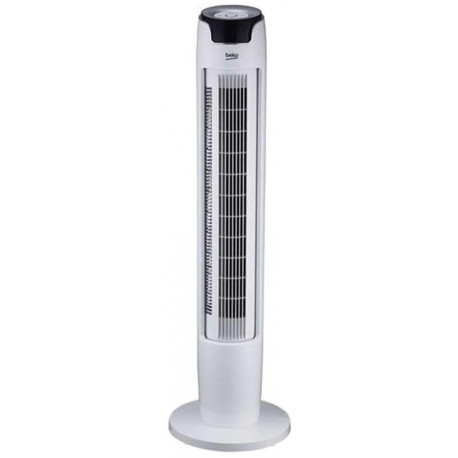 Beko Ventilateur Colonne Blanc Noir 45W 60dB EFW7000W