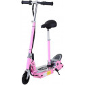 Homcom Trottinette électrique 120 W pliable pour enfants à partir de 7 ans hauteur de guidon et selle réglable 12 Km/h max. rose