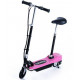 Homcom Trottinette électrique 120 W pliable pour enfants à partir de 7 ans hauteur de guidon et selle réglable 12 Km/h max. rose