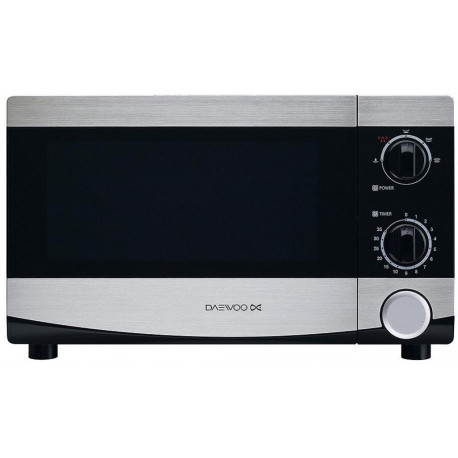 DAEWOO Micro-Ondes Inox Noir 800W 20L KOR6L45D