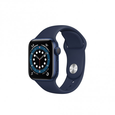 Apple Watch Series 6 GPS Aluminium Bleu de 40 mm Bracelet Sport Marine intense MG143 (late 2020)