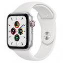 Apple Watch SE GPS   Cellular Aluminium Argent 44mm Bracelet Sport Blanc MYEV2 (late 2020)