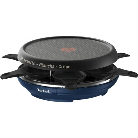 Tefal Raclette Colormania Bleu 850W 6 Personnes RE12A412