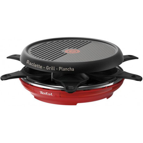 Tefal Raclette Colormania Rouge 850W 6 Personnes RE12A512