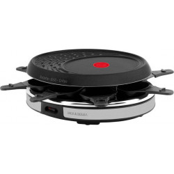 Tefal Raclette Grill Crêpes Inox et Design (8 personnes)