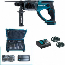 Makita Perfo-burineur SDS-Plus 18 V Li-Ion 3 Ah 20 mm DHR202FJX5