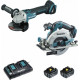 Makita Ensemble de 2 machines 18 V Li-Ion 5 Ah (DHS680 + DGA506) Makita DLX2277PTJ